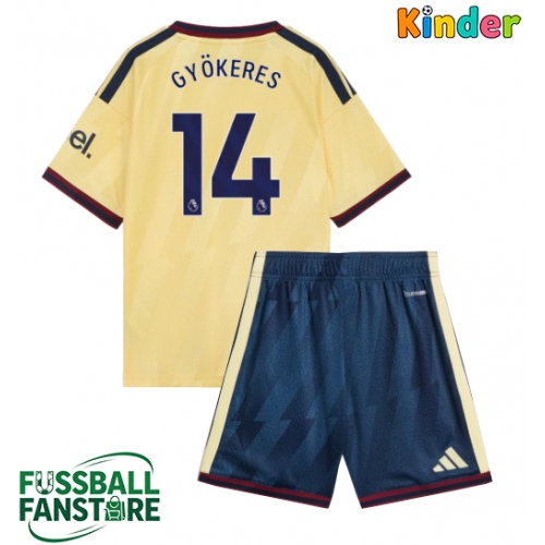 Arsenal Viktor Gyokeres #14 Replik 3rd trikot Kinder 2026-27 Kurzarm (+ Kurze Hosen)